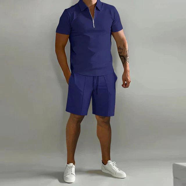 Poloshirt- und Shorts-Sommer-Set für Herren