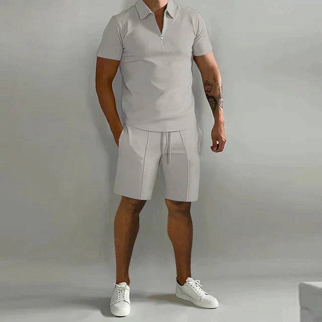 Poloshirt- und Shorts-Sommer-Set für Herren
