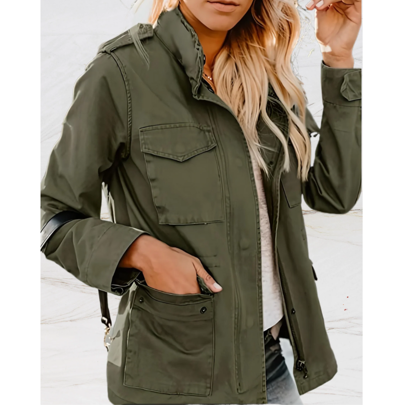 Sommerjacke mit Taschen für Frauen