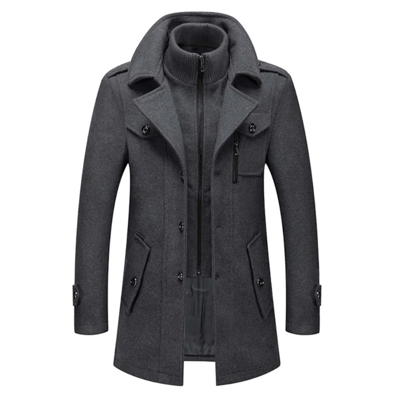 Zweiteilige Herren-Winterjacke mit isolierender Innenjacke – wasserabweisend, stylisch und warm