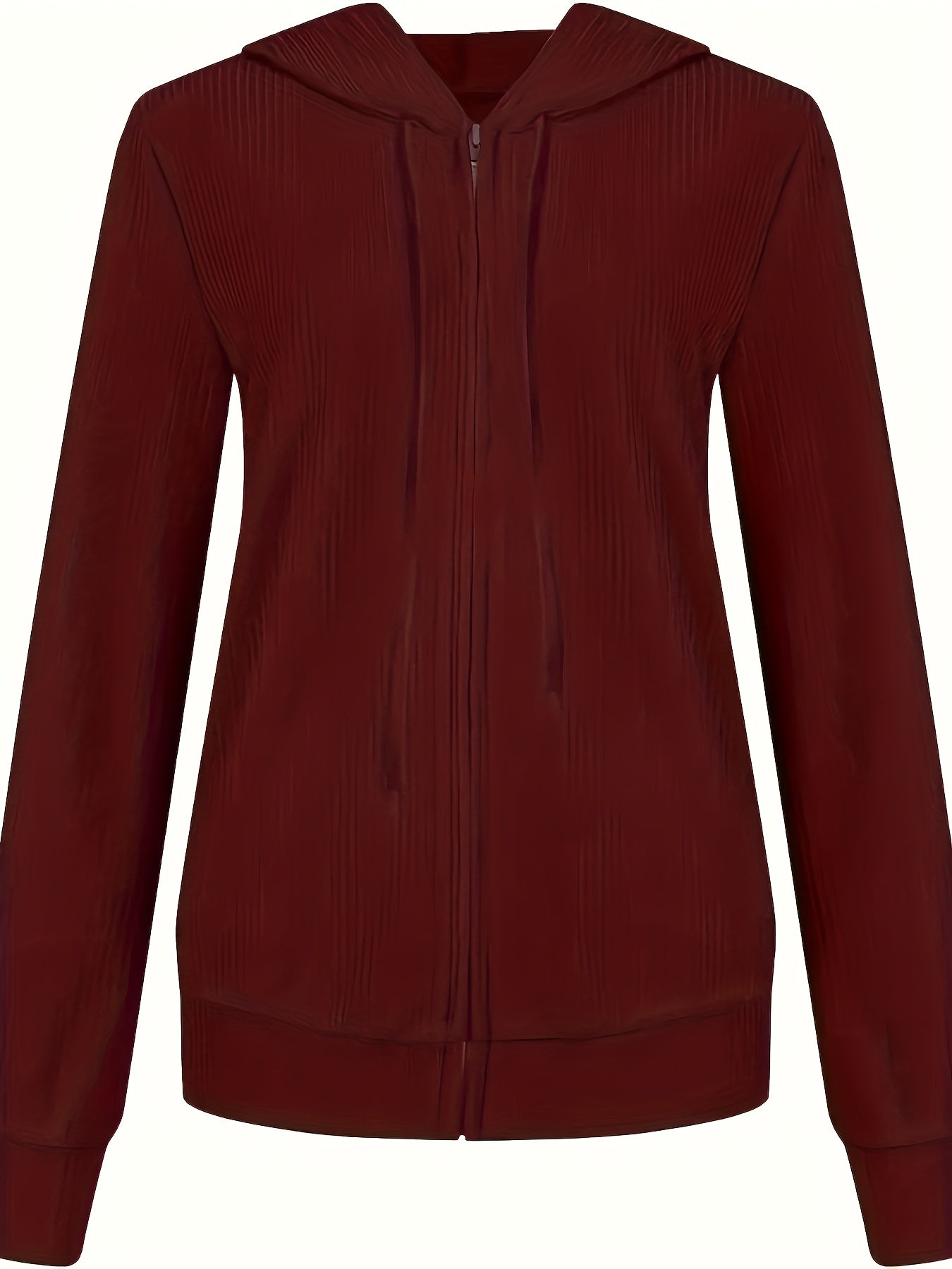 Moira – Langärmelige Kapuzenjacke Mit Reißverschluss Und Kordelzug