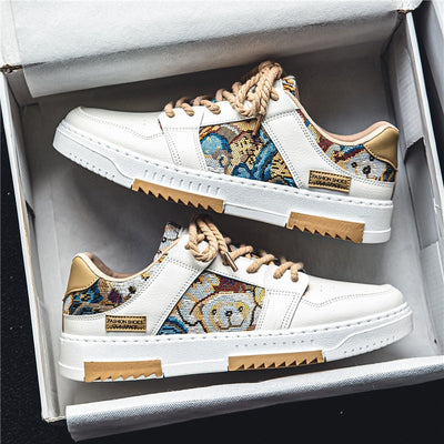 Herren Turnschuhe bestickte Platte lässigen Stil - Elías