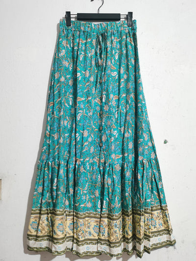 Damenrock mit hoher Taille und sommerlichem Schlitz - Liora