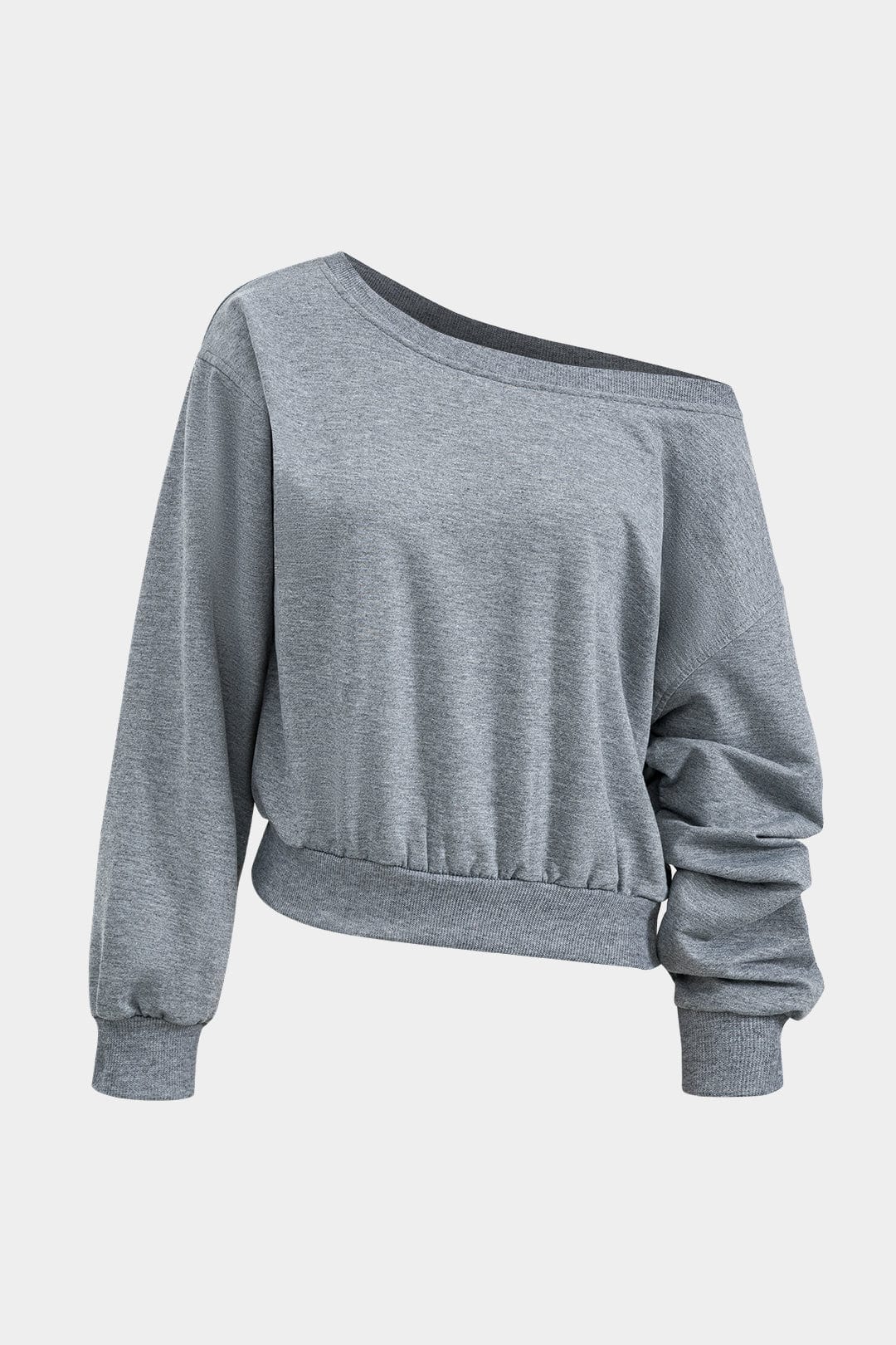 Lilli | Trendiges Zweiteiler-Set mit One-Shoulder-Sweatshirt & Minirock