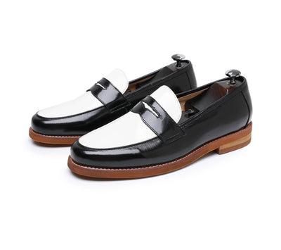Klassische braune Herren-Slipper aus echtem Leder - Whitmore