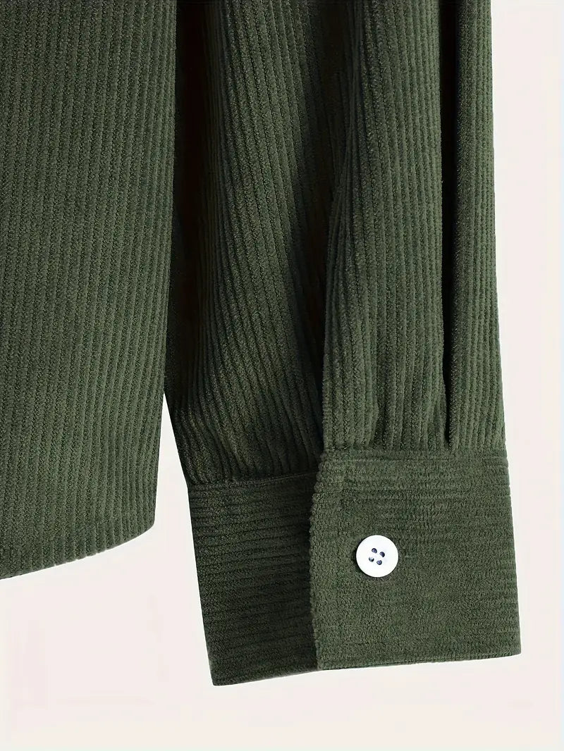 Costas - Strukturierter Cord-Kapuzenpullover Mit Reißverschluss