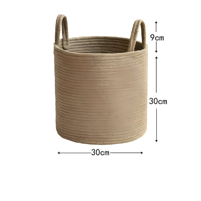 HearthWeave Basket - Faltbarer, Handgeflochtenes Seil  Korb
