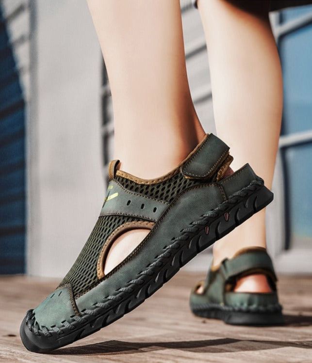 Herren-Sport-Sandalen atmungsaktive Mesh Kamel Farbe - Mirox