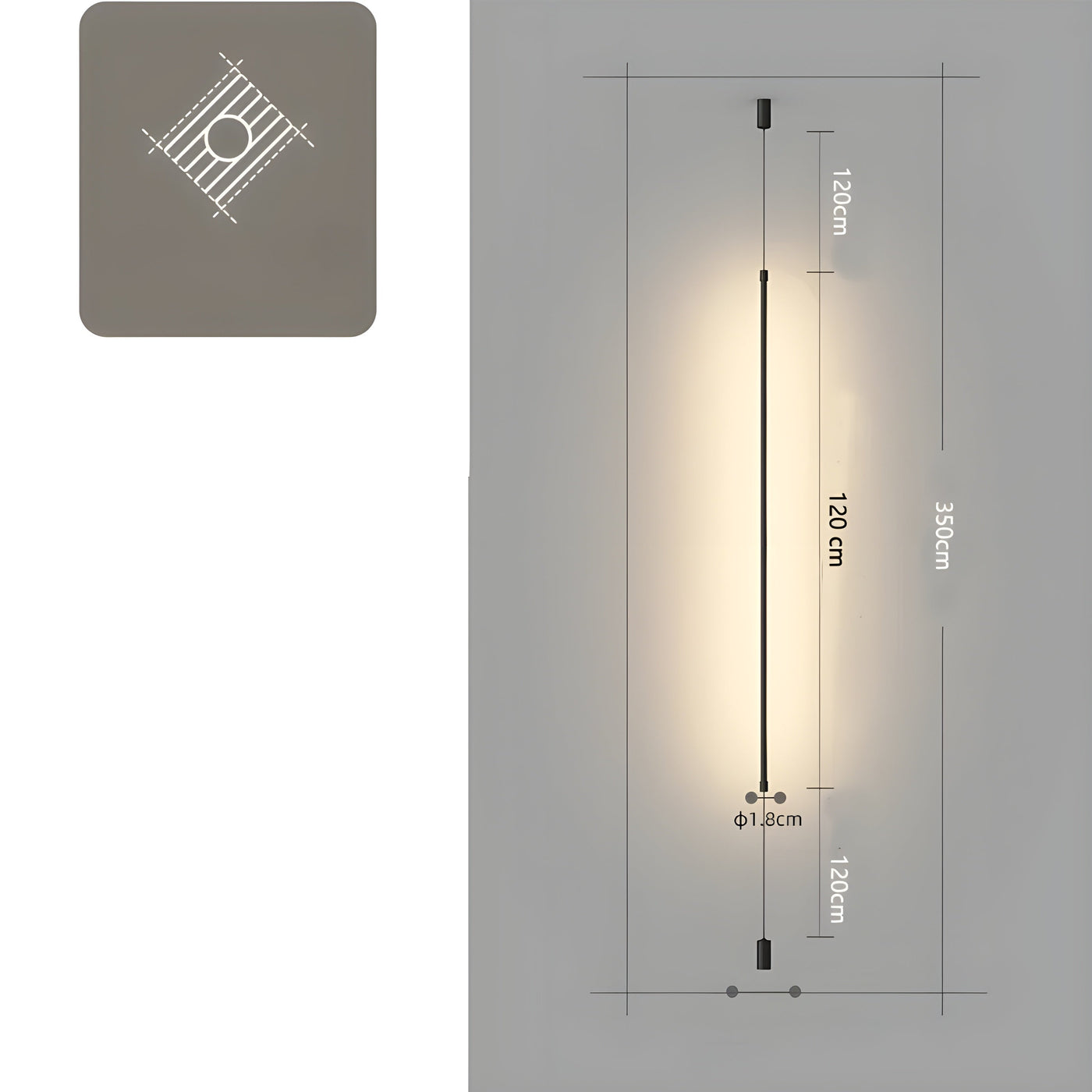 LineaNord Light - Nordic Minimalist Slim Line LED-Bodenleuchte