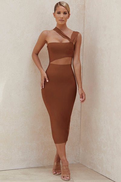 Midi Bandage Kleid mit Cut Outs für Frauen