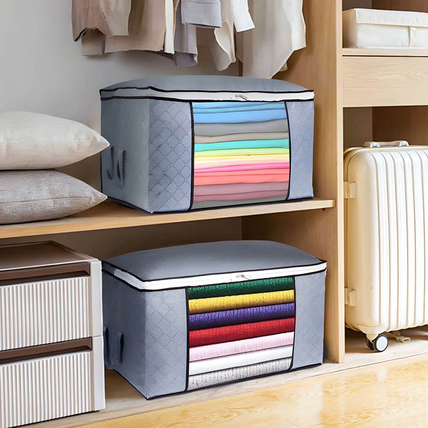 StackEase Box - Zusammenklappbare Kleideraufbewahrungsbox