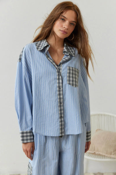 Zweiteiliges lässiges Pyjama Set