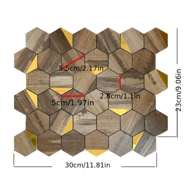 HexaGrip Wallpaper - Wasserfeste Hexagon Selbstklebende Tapete