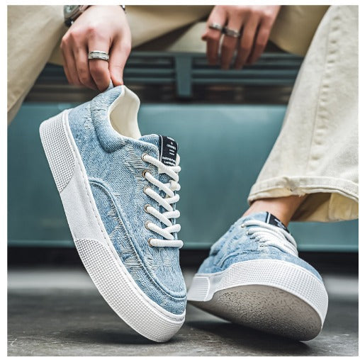 Britische Retro-Stil Herren Low Top Turnschuhe Kamel Farbe - Henry