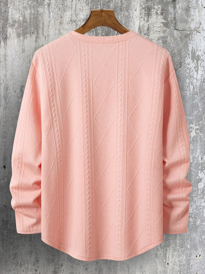 Lyman – Langarm Kapuzenpullover Mit Geometrischem Muster