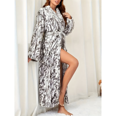 Parthena Bademantel – Lässiger Tie-Dye-Dicker Bademantel