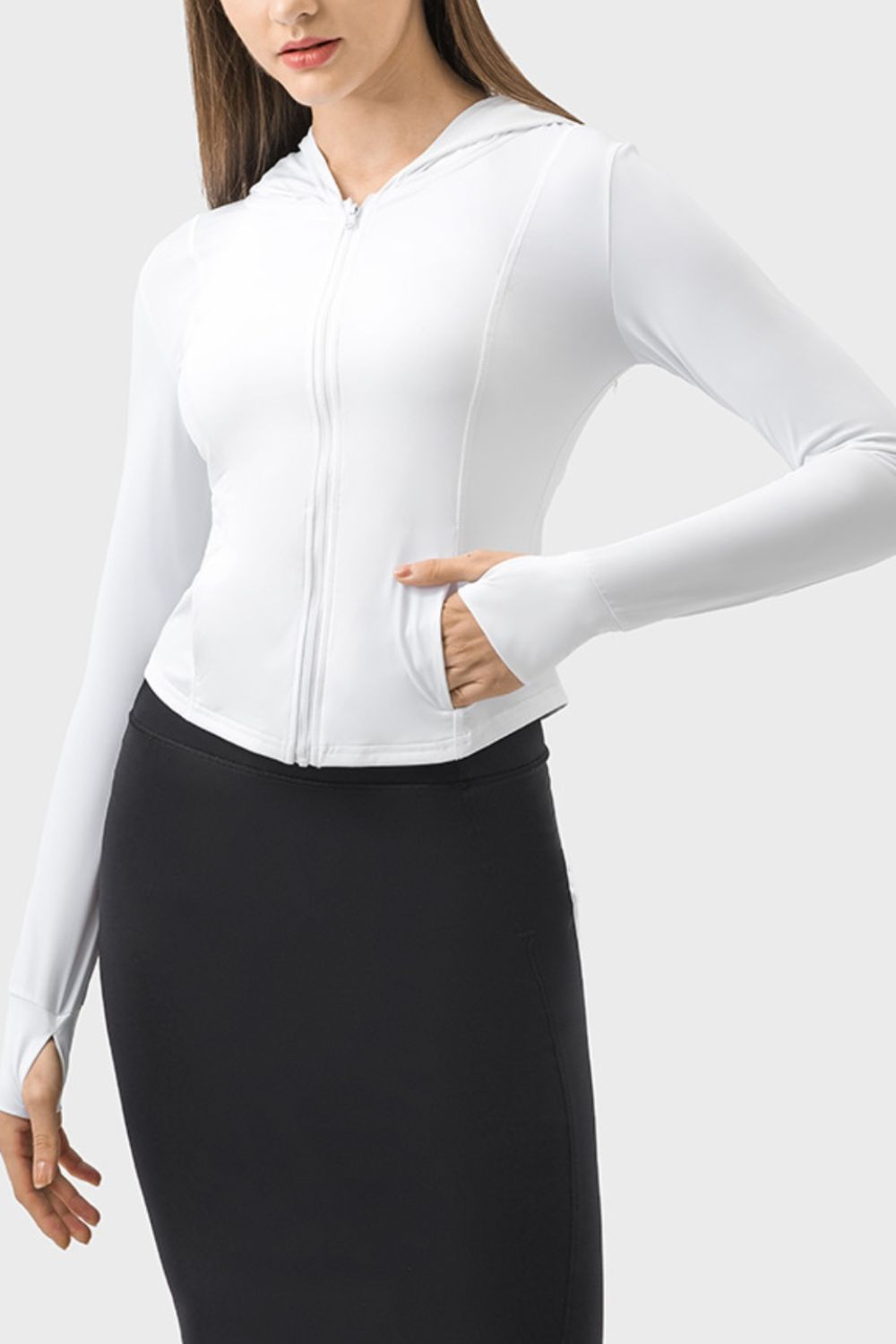 Trinelle | Funktionelle Trainingsjacke mit Kapuze