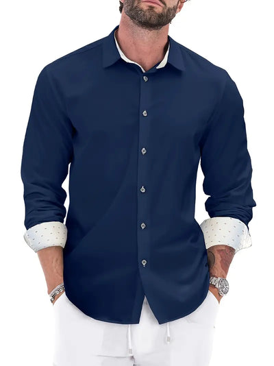 Alexander | Elegantes Businesshemd mit Kontrastdetails