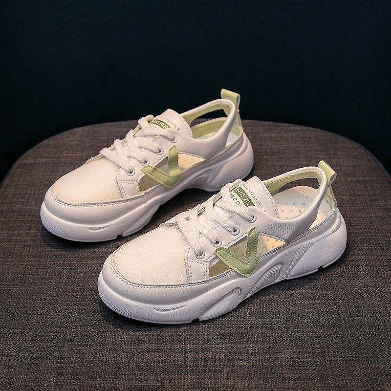 Damen Turnschuhe mit perforiertem Design weiß - Avelyn