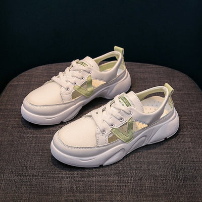 Damen Turnschuhe mit perforiertem Design weiß - Avelyn