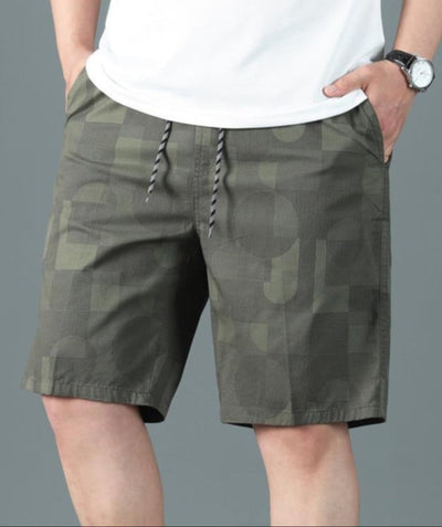 Bermuda-Shorts aus Baumwolle mit geometrischem Muster für Herren - Mateo