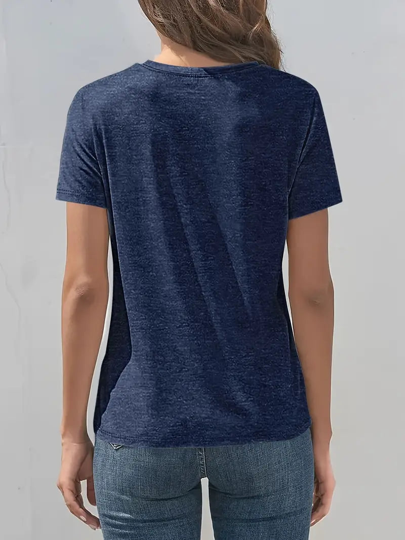 Vitaliya - Lässiges T-Hemd Mit Kurzen Ärmeln