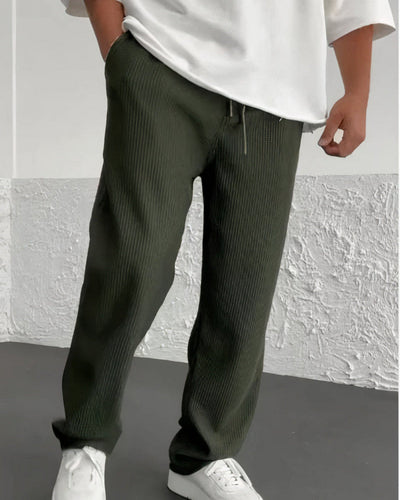 Bequeme gerippte Sommerhosen - Edwardo