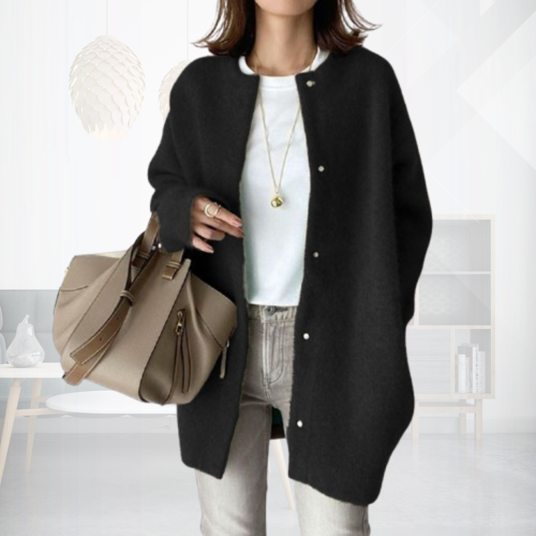 Ellen | Minimalistische Strickjacke mit luxuriösem Finish
