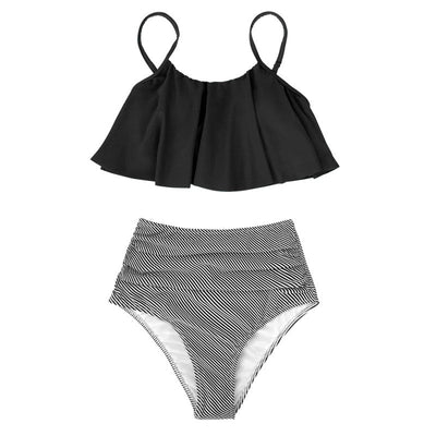 Laura® | Bunter Bikini mit Rüschen