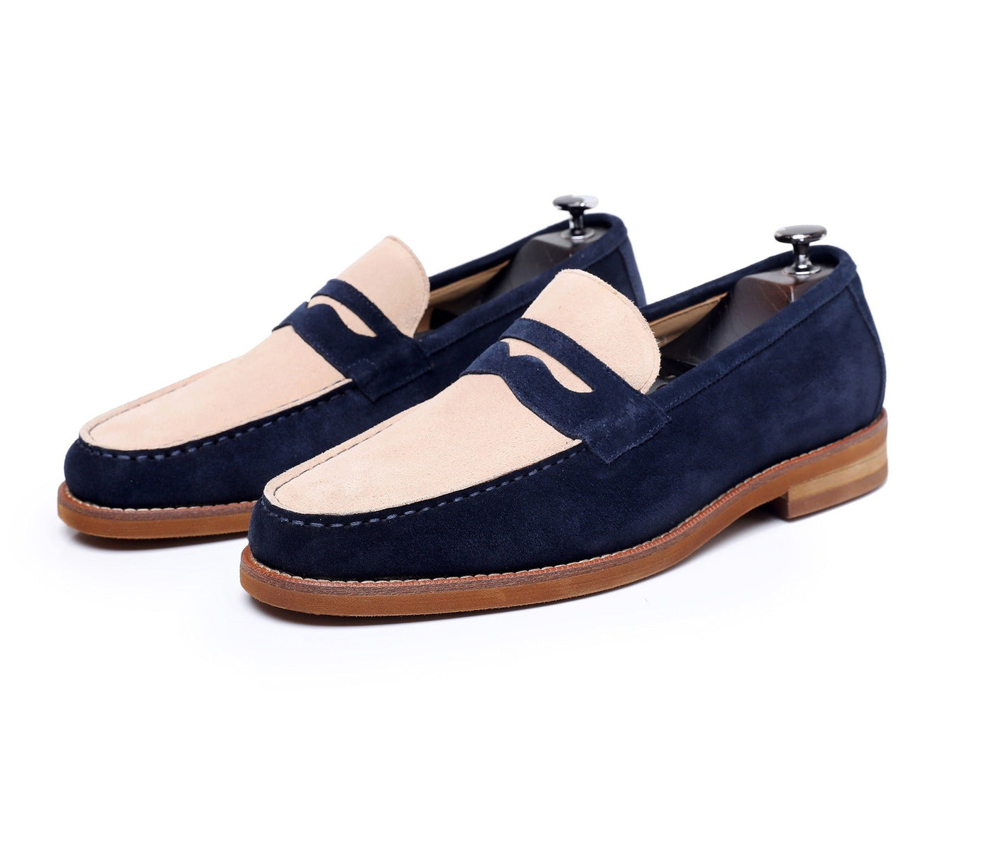Klassische braune Herren-Slipper aus echtem Leder - Whitmore