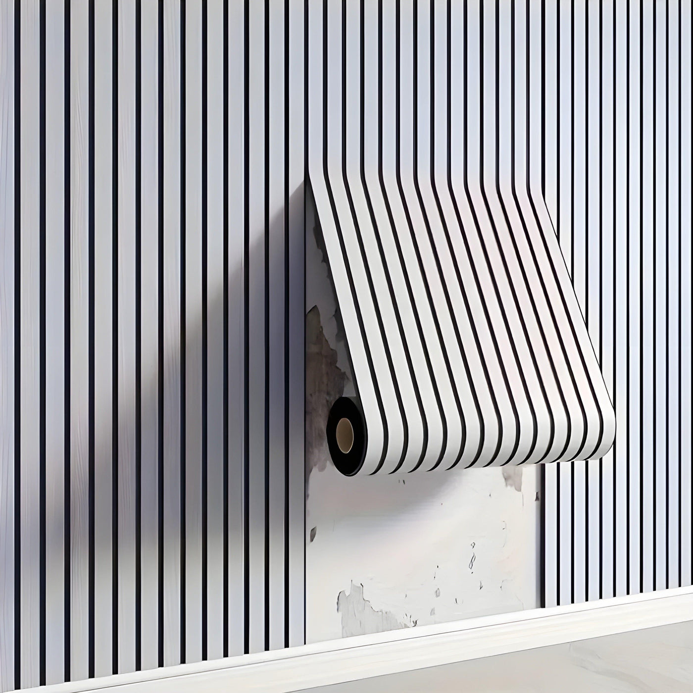 StickGrid Wallpaper - Moderne 3D Wandpaneele Selbstklebende Tapete