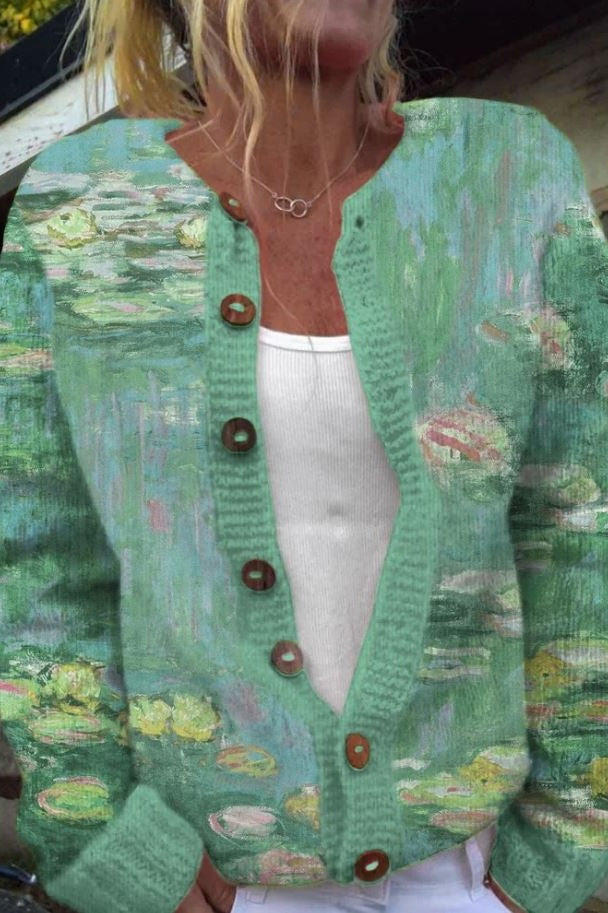 Anwen - Grüner Cardigan