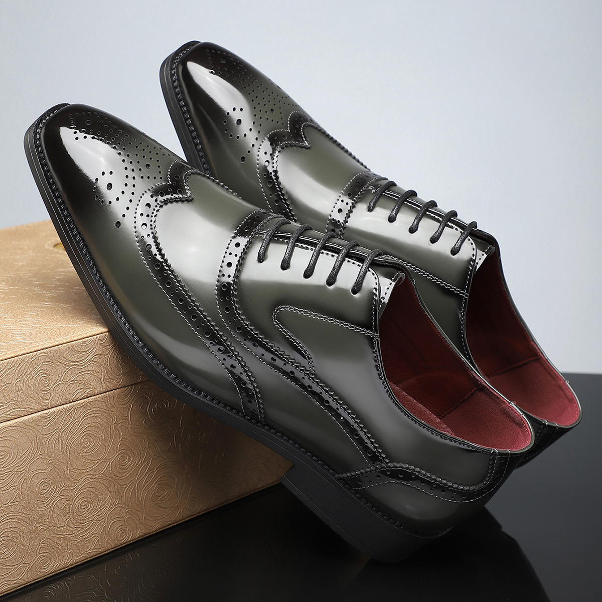 Matthias®️ - Brogue-Schuhe aus Leder