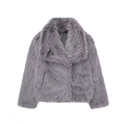 Mila | Luxuriöser Faux Fur Mantel für stilvolle Wintertage