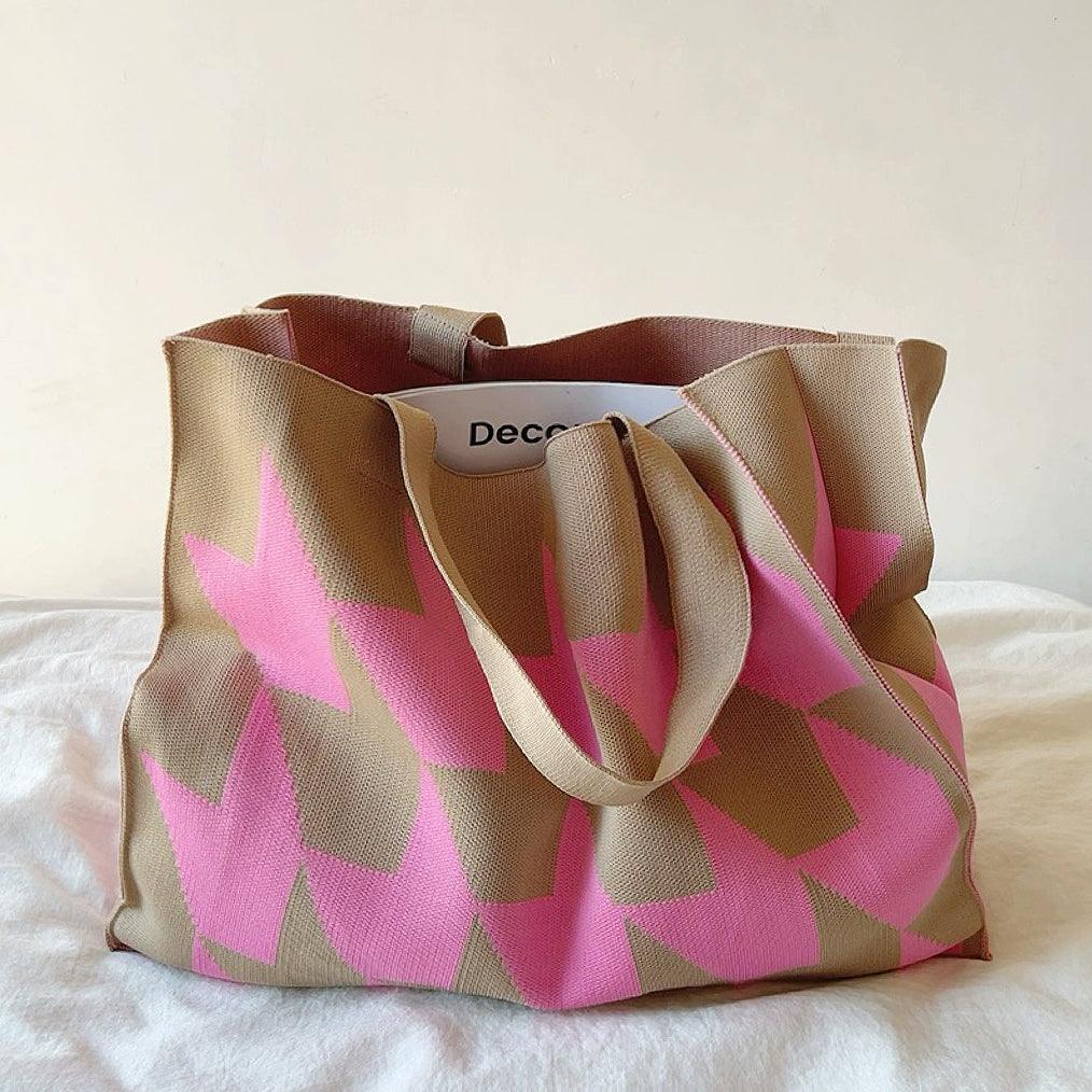 Unisex Shopper Tasche Canvas Strukturierter Look Lässig