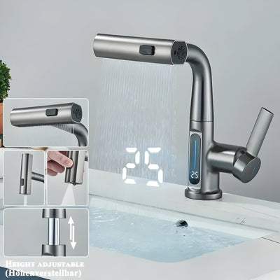 AquaForge - Dreistufiger Edelstahl Wasserhahn