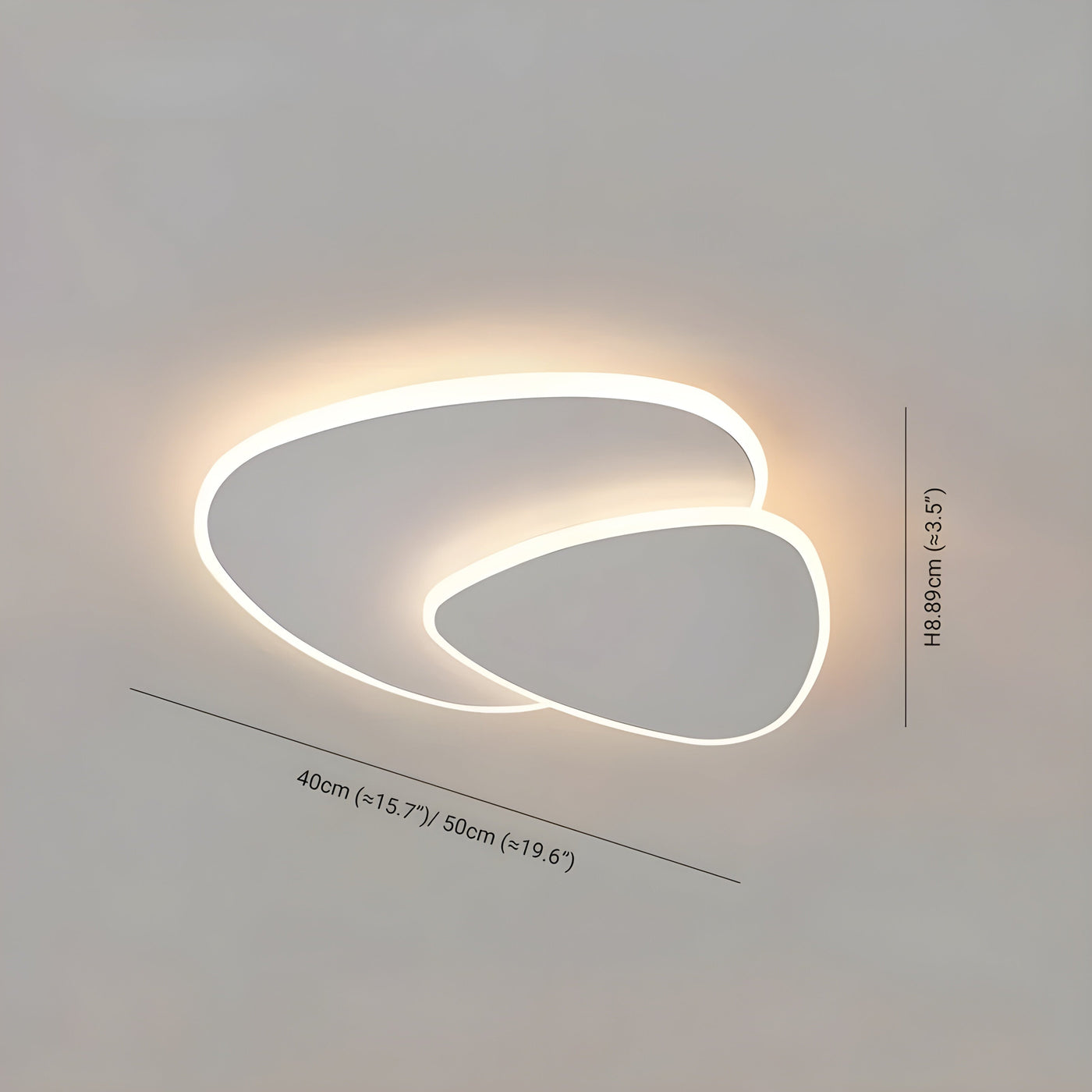 AmbientHalo Light - Moderne weiße LED-Deckenleuchte