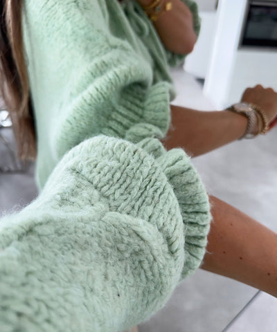 Schleife Dreiviertel Mint mit frischer Eleganz für Frauen