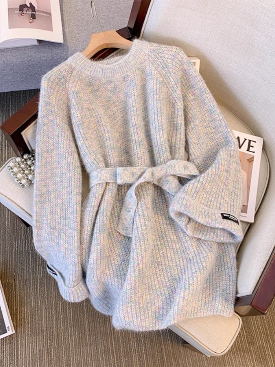 Anja | Elegante Strickkleid mit Schnürung