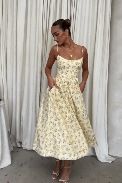 Brandt & Belle | Chic Korsett Midi Kleid