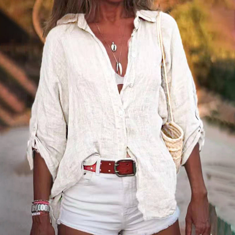 Xavia | Luftiges Leinen-Top Damen