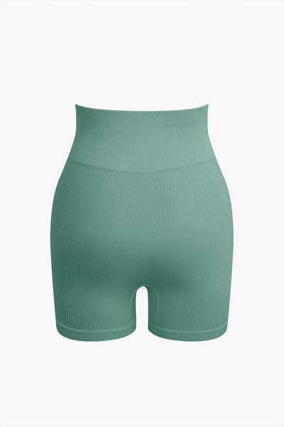 Elaine | Nahtloses Sport-Set mit Crop-Top & Yoga-Shorts
