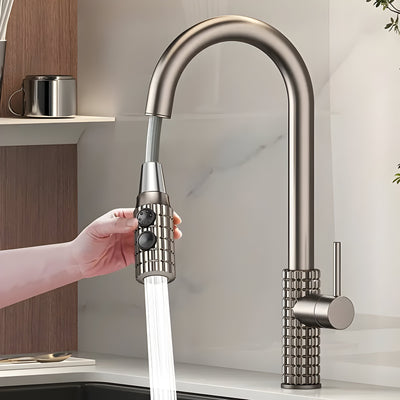 QuintaFlow - Hoher Bogen Metall Küchenarmatur