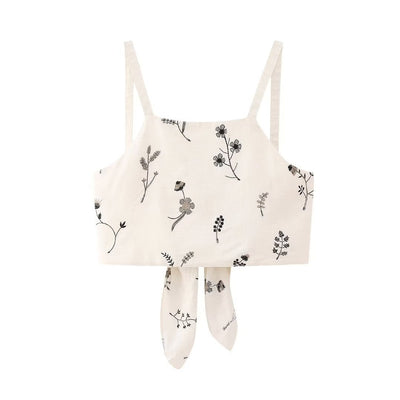 2-teiliges cremefarbenes Set mit Blumendruck - Liora