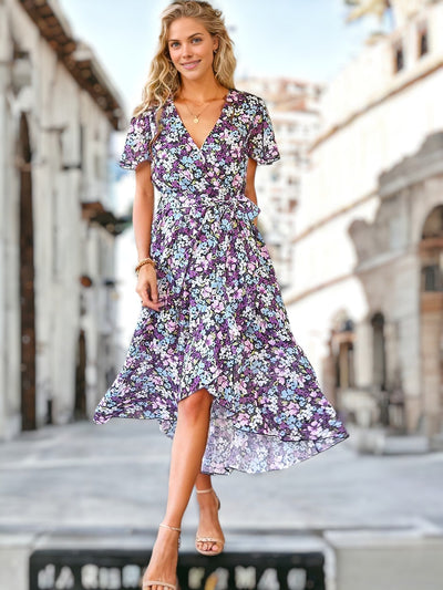 Kaly - Kleid mit böhmischem Blumendruck