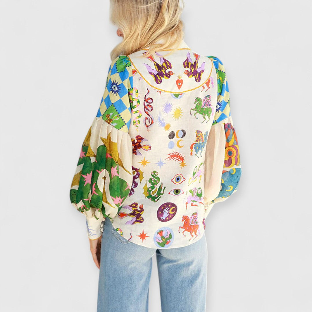 Nina | Vintage Lange Puffärmel