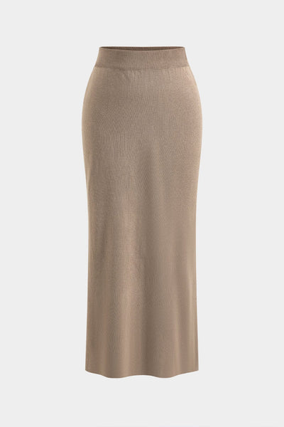 Marlene | Elegantes Strick-Set mit Cardigan & Rock