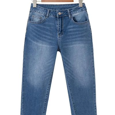 Damen Capri Jeans in Dunkelblau