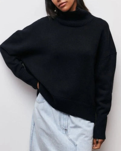 Damen Oversized Rollkragenpullover