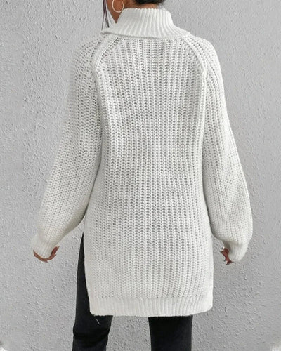 Damen Rollkragenpullover mit lockerer Passform